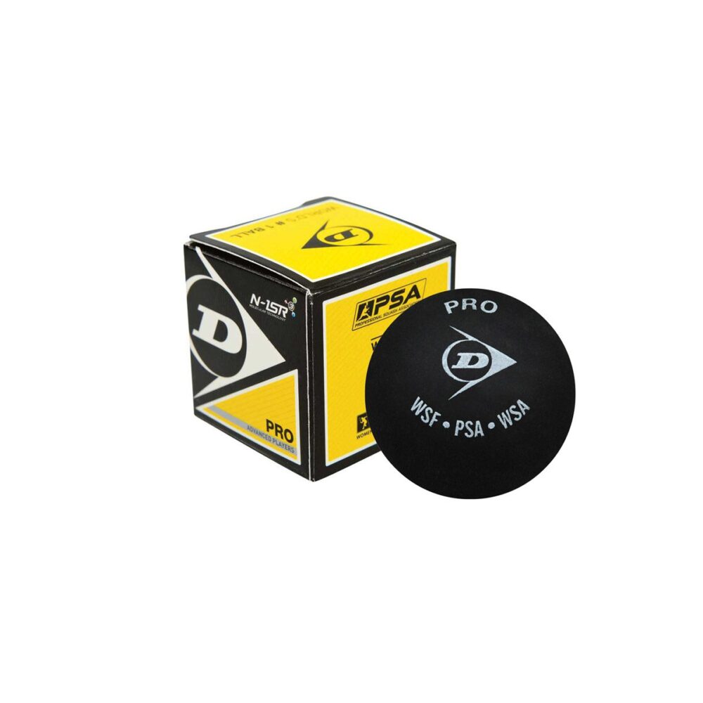 Dunlop Pro Squash Balls 1 Dozen Double Yellow Dot for sale online 